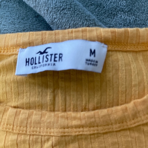 Yellow long sleeve crop top - Picture 2 of 3